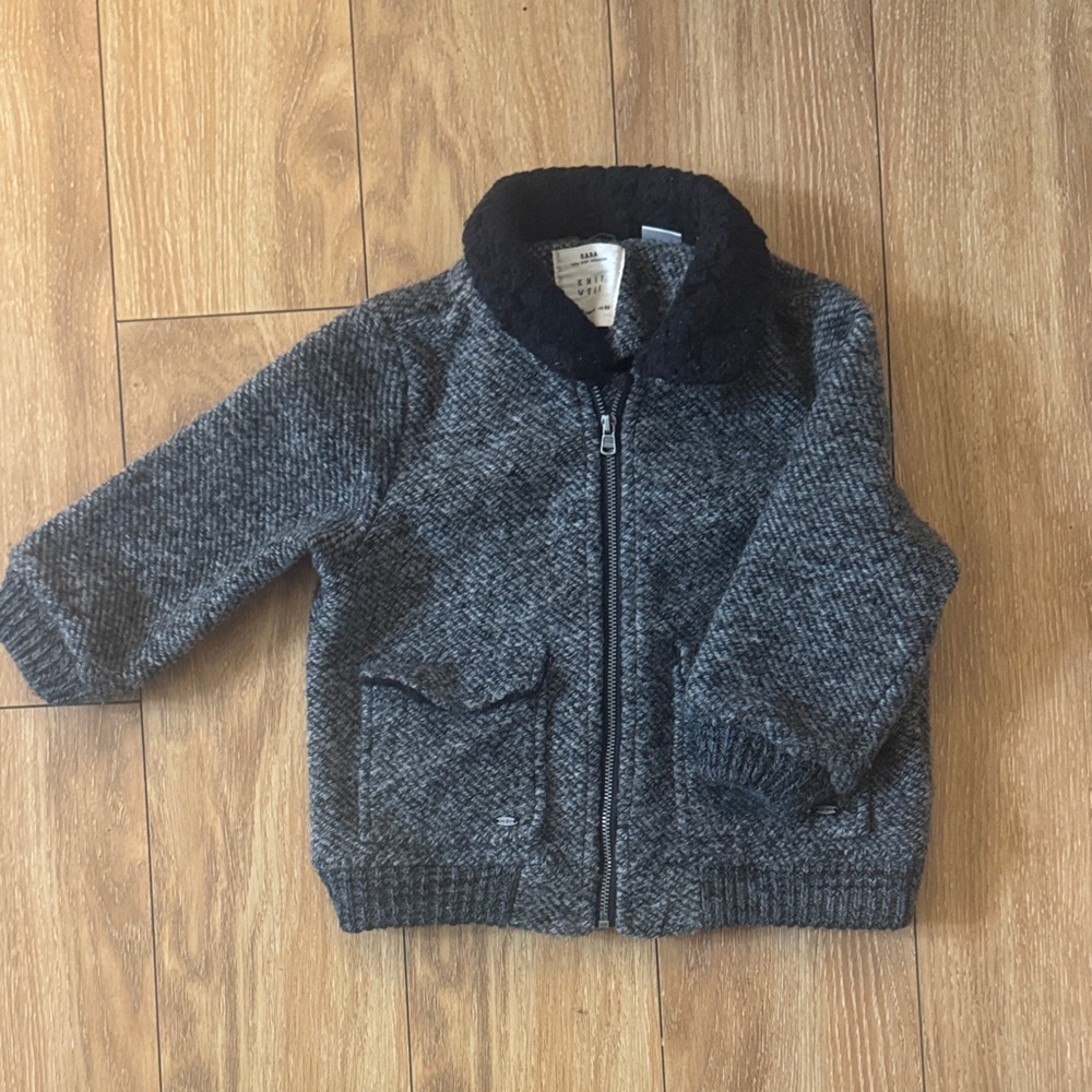 Zara Charcoal Kids coat Jacket